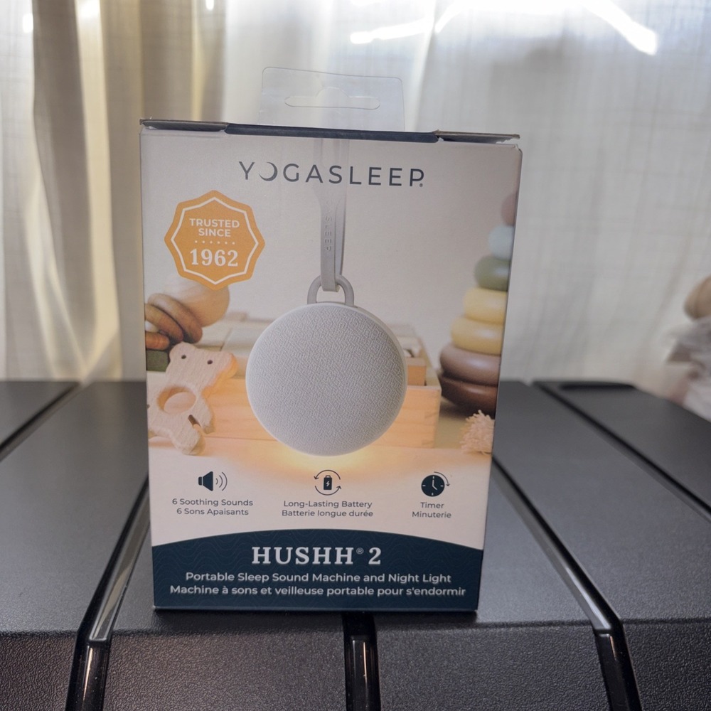 Yogasleep Hushh2 Sound Machine- Portable Sleep Sound Machine & Night Light- NWT - Picture 3 of 10